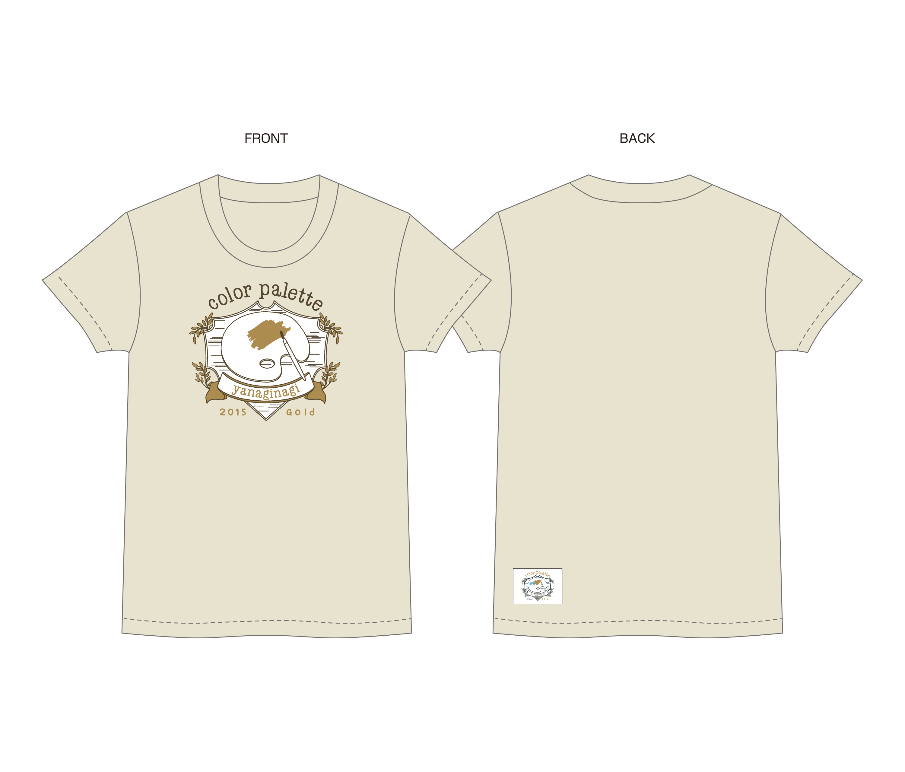 Tシャツ(color palette～2015 Gold～）