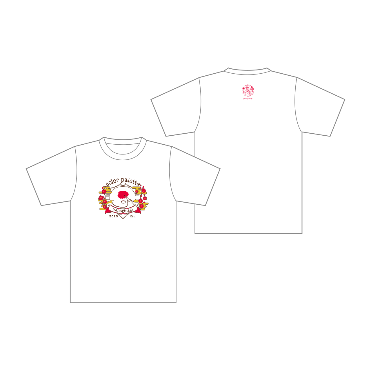 Tシャツ (color palette〜2023 Red〜)